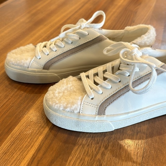Madewell Sidewalk Low-Top Sneakers‎ in Leather: Sherpa Edition 7.5 - Picture 4 of 9